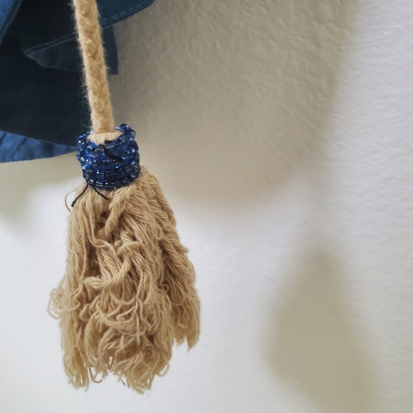 Maeve Anthropologie Women's Blue Sleeveless Batik Style Ikat Print Dress Size 2 - Picture 9 of 15